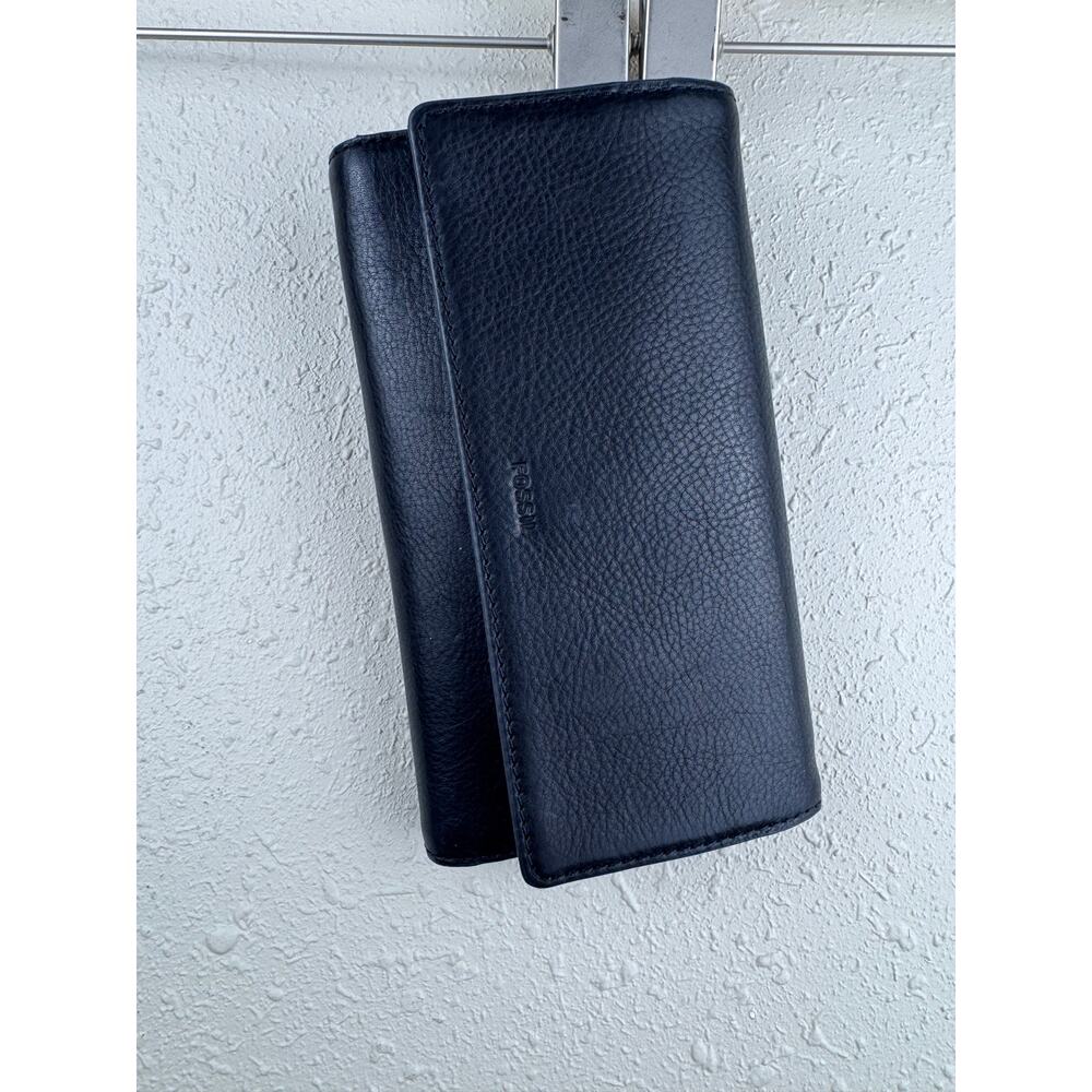 Fossil Leather Black Wallet